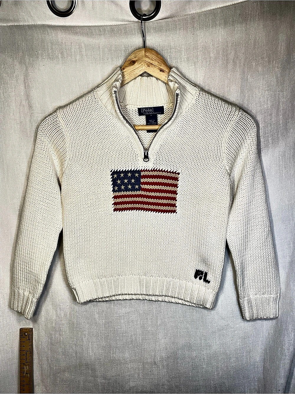 Polo by Ralph Lauren Polo American Flag Quarter-Zip Sweater American Flag
